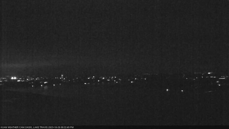 Lake Travis webcam, October 26, 2023 8:25 PM CT