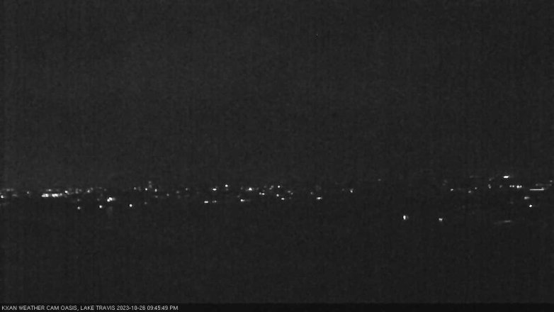 Lake Travis webcam, October 26, 2023 9:45 PM CT