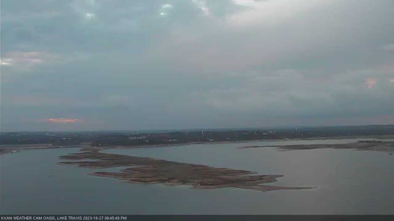 Lake Travis webcam, October 27, 2023 6:45 PM CT
