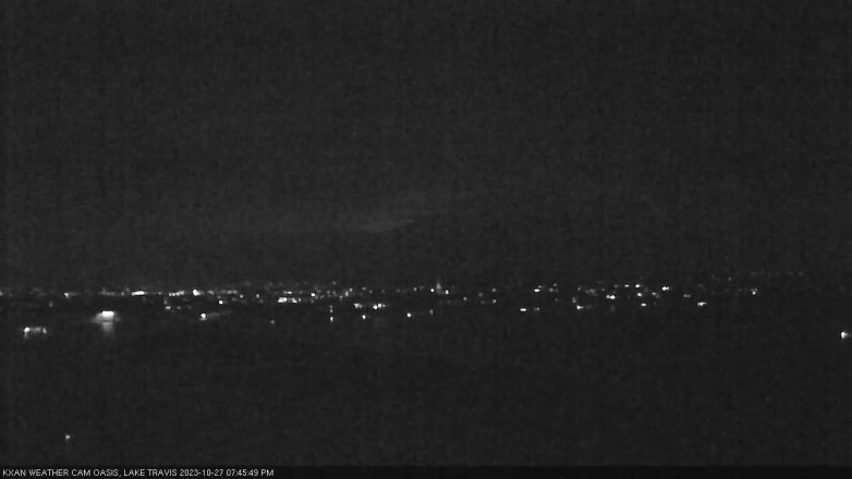 Lake Travis webcam, October 27, 2023 7:45 PM CT