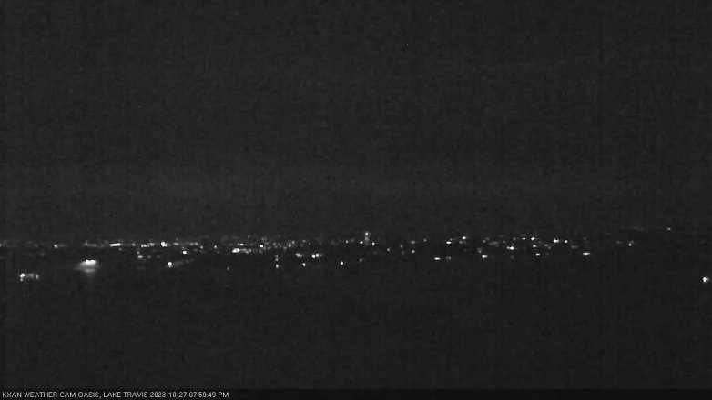 Lake Travis webcam, October 27, 2023 8:00 PM CT