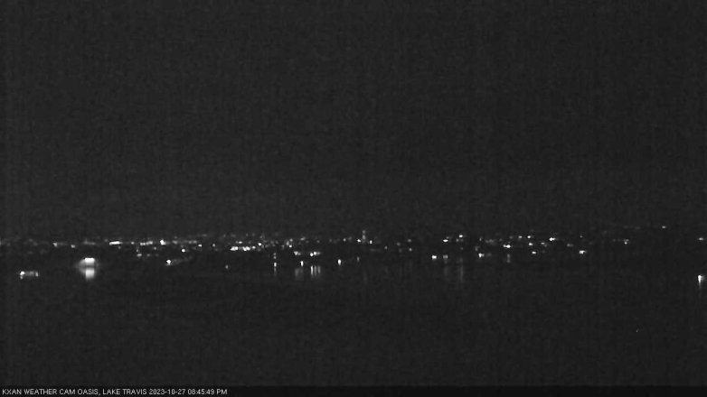 Lake Travis webcam, October 27, 2023 8:45 PM CT