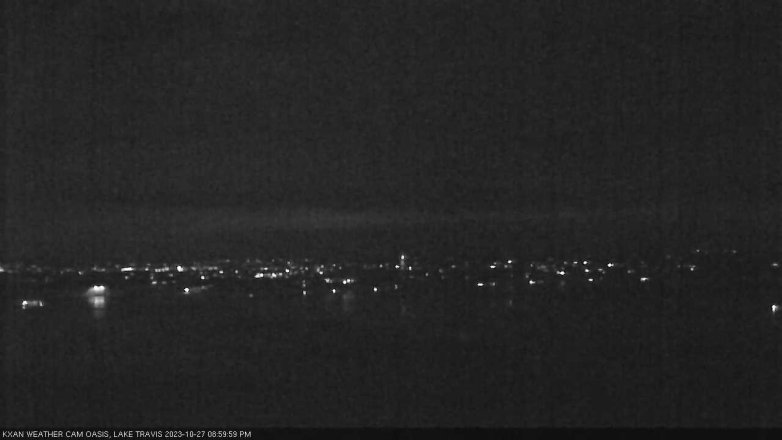 Lake Travis webcam, October 27, 2023 9:00 PM CT