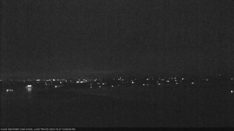 Lake Travis webcam, October 27, 2023 10:45 PM CT