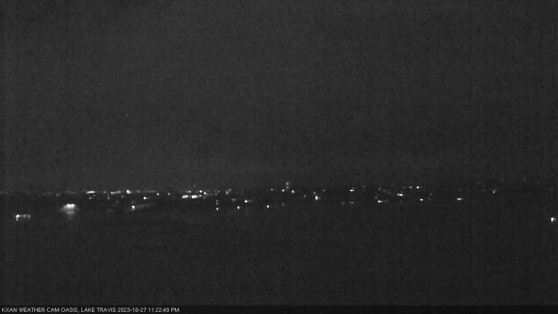 Lake Travis webcam, October 27, 2023 11:25 PM CT
