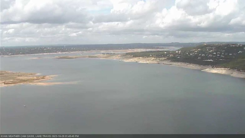 Lake Travis webcam, October 28, 2023 1:45 PM CT