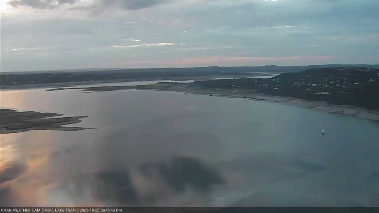 Lake Travis webcam, October 28, 2023 6:45 PM CT