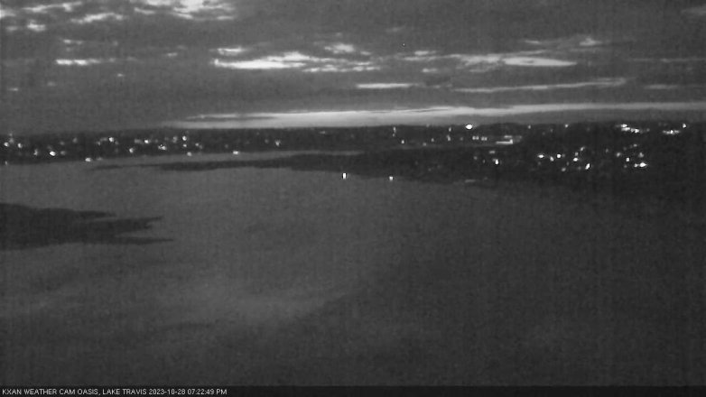 Lake Travis webcam, October 28, 2023 7:25 PM CT