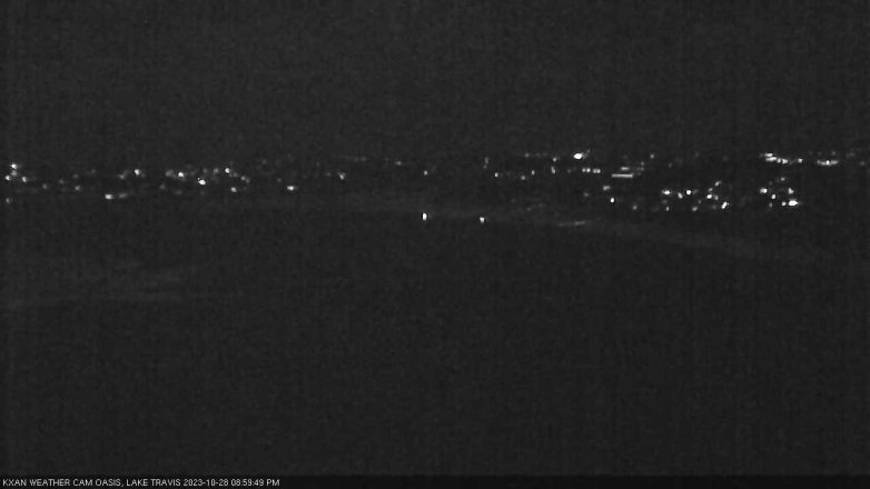 Lake Travis webcam, October 28, 2023 9:00 PM CT