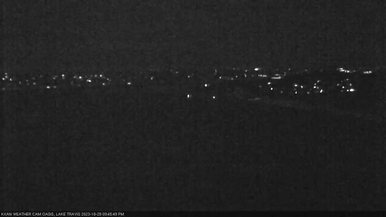 Lake Travis webcam, October 28, 2023 9:45 PM CT