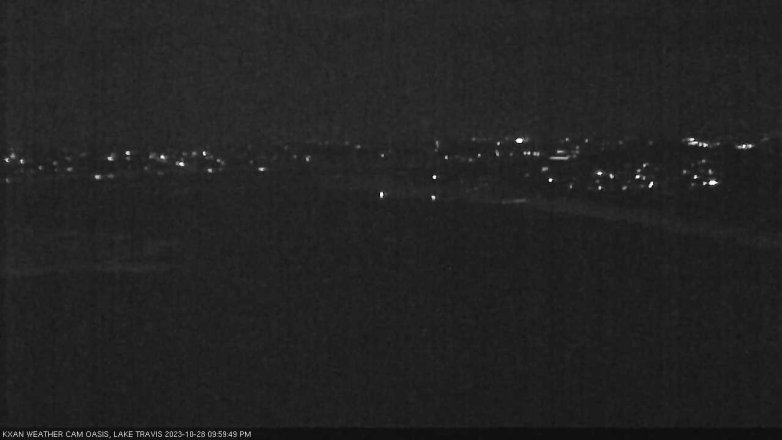 Lake Travis webcam, October 28, 2023 10:00 PM CT