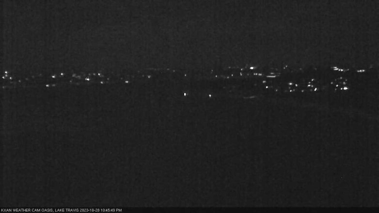 Lake Travis webcam, October 28, 2023 10:45 PM CT