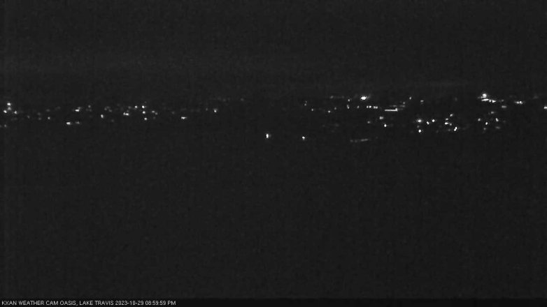 Lake Travis webcam, October 29, 2023 9:00 PM CT
