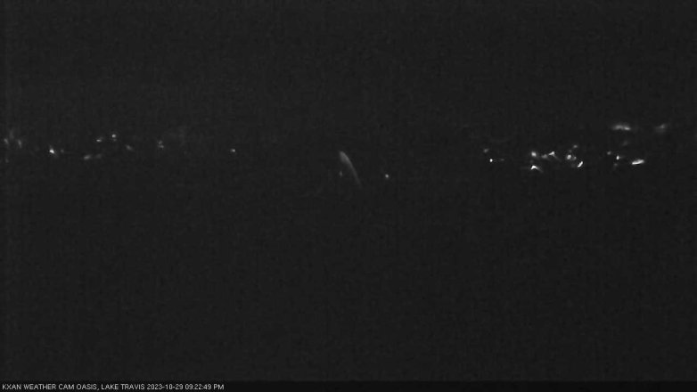 Lake Travis webcam, October 29, 2023 9:25 PM CT