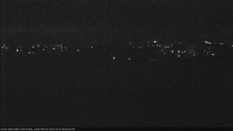 Lake Travis webcam, October 29, 2023 9:45 PM CT