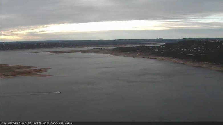 Lake Travis webcam, October 30, 2023 5:25 PM CT