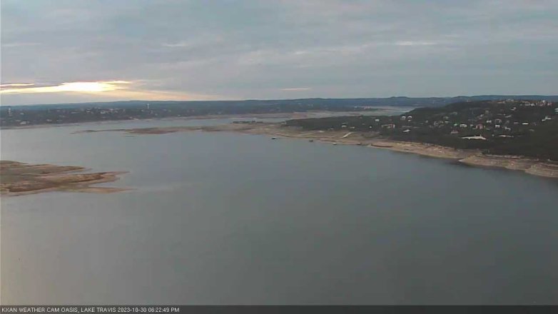 Lake Travis webcam, October 30, 2023 6:25 PM CT