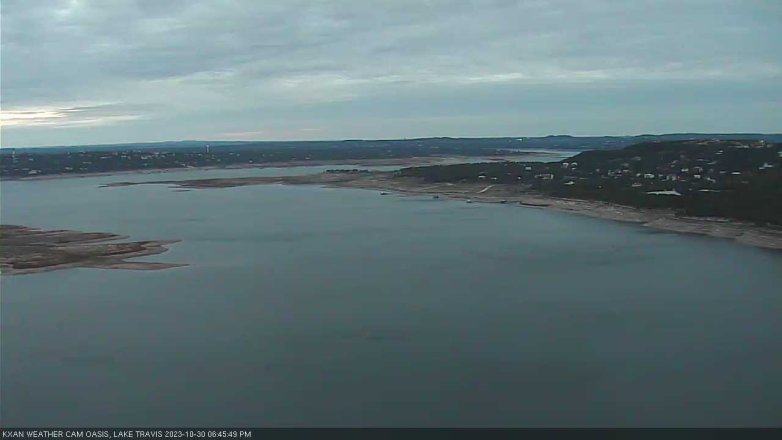 Lake Travis webcam, October 30, 2023 6:45 PM CT