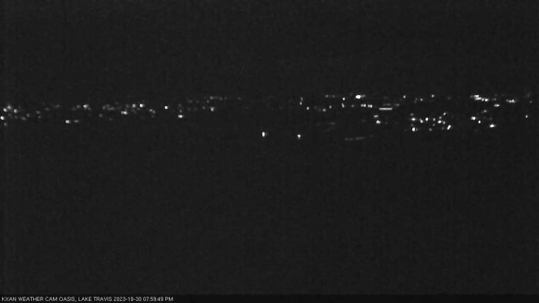 Lake Travis webcam, October 30, 2023 8:00 PM CT