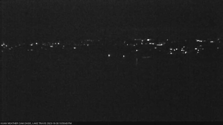 Lake Travis webcam, October 30, 2023 11:00 PM CT