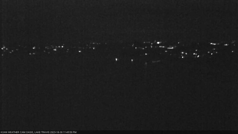 Lake Travis webcam, October 30, 2023 11:45 PM CT