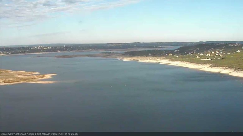 Lake Travis webcam, October 31, 2023 9:25 AM CT