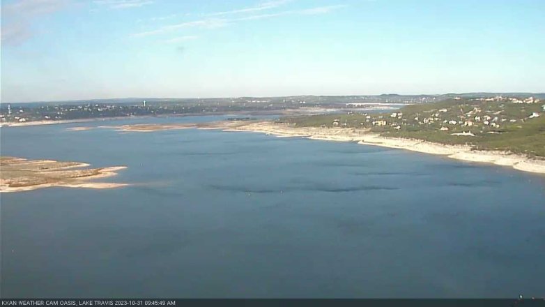 Lake Travis webcam, October 31, 2023 9:45 AM CT