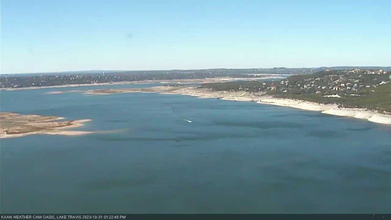 Lake Travis webcam, October 31, 2023 1:25 PM CT