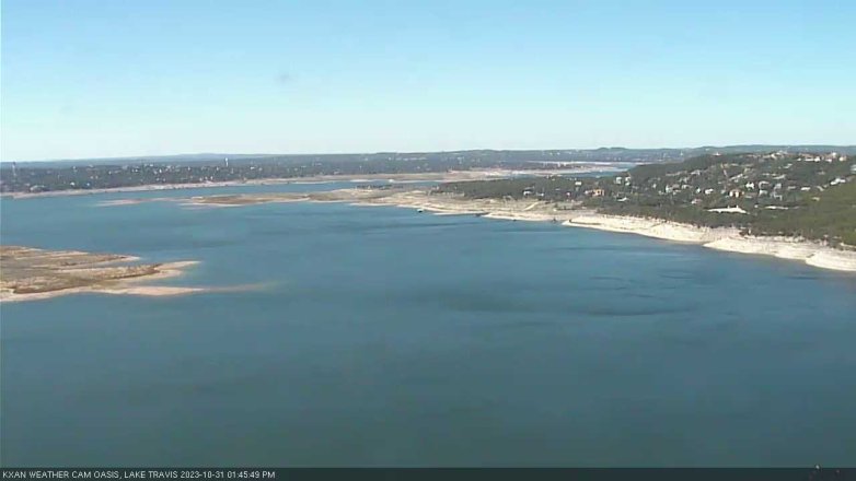 Lake Travis webcam, October 31, 2023 1:45 PM CT