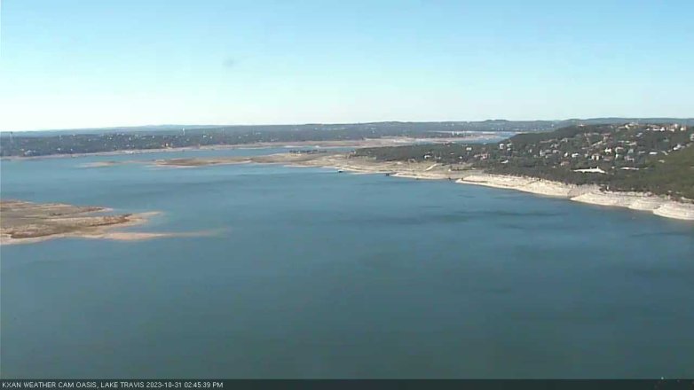 Lake Travis webcam, October 31, 2023 2:45 PM CT