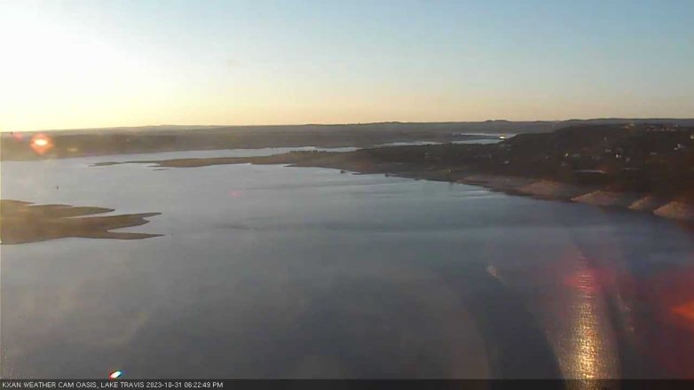 Lake Travis webcam, October 31, 2023 6:25 PM CT