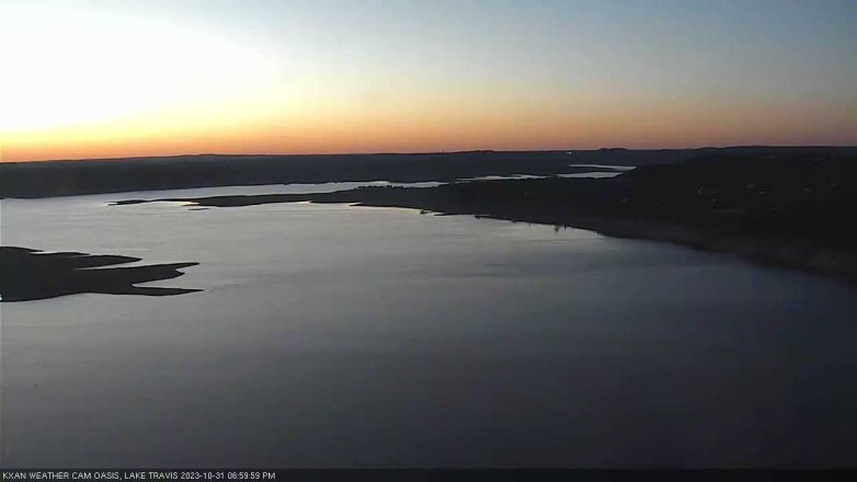 Lake Travis webcam, October 31, 2023 7:00 PM CT
