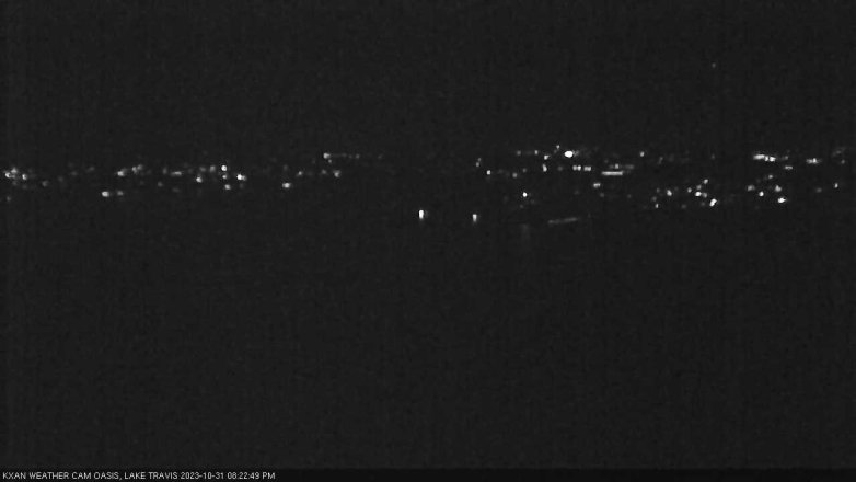 Lake Travis webcam, October 31, 2023 8:25 PM CT