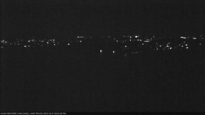 Lake Travis webcam, October 31, 2023 9:25 PM CT
