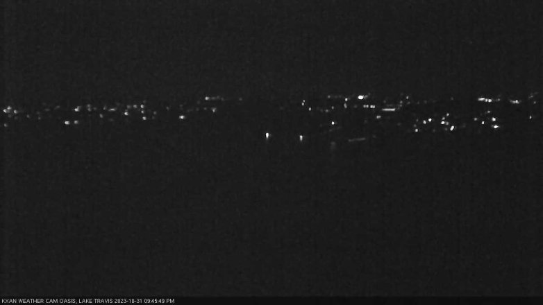 Lake Travis webcam, October 31, 2023 9:45 PM CT