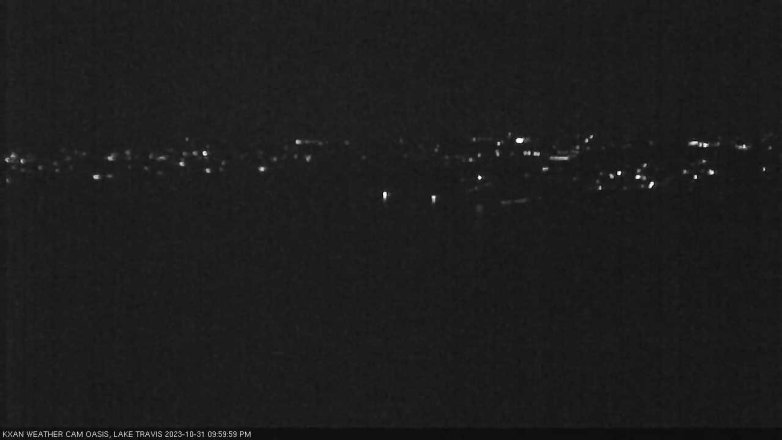 Lake Travis webcam, October 31, 2023 10:00 PM CT
