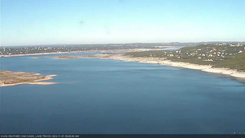 Lake Travis webcam, November 1, 2023 9:45 AM CT