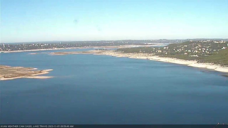 Lake Travis webcam, November 1, 2023 10:00 AM CT