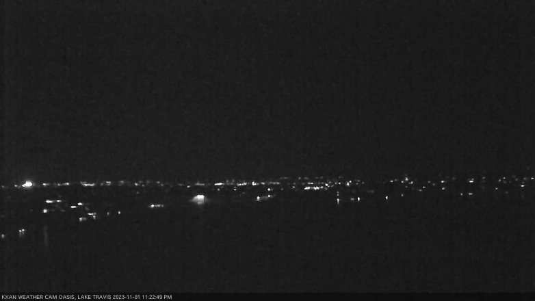 Lake Travis webcam, November 1, 2023 11:25 PM CT