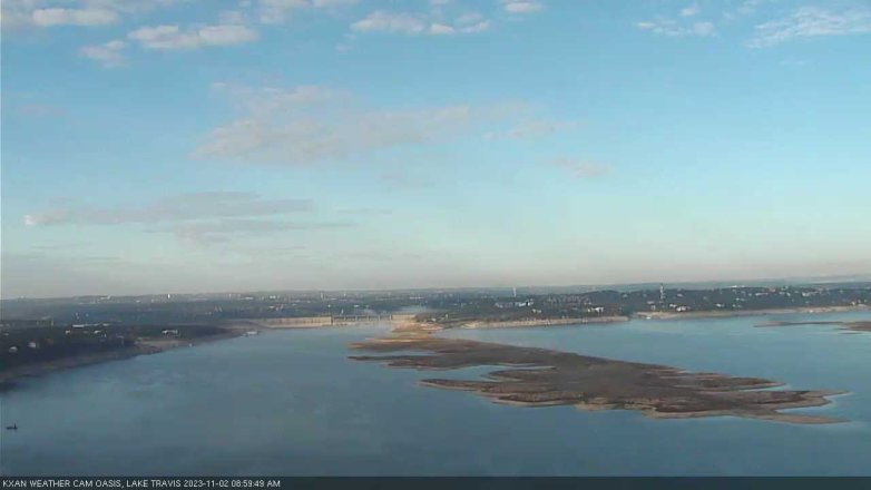 Lake Travis webcam, November 2, 2023 9:00 AM CT
