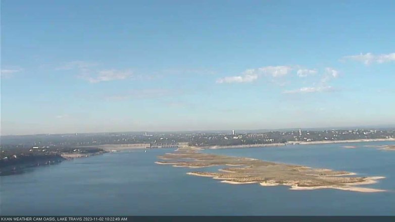 Lake Travis webcam, November 2, 2023 10:25 AM CT