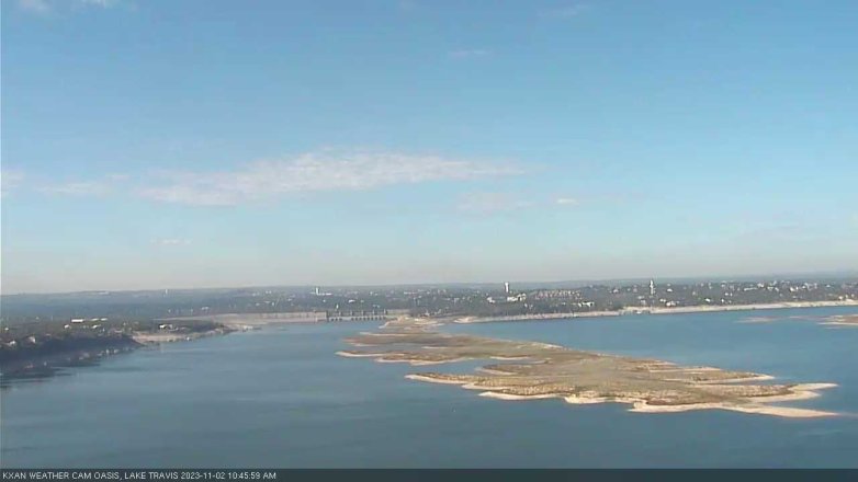 Lake Travis webcam, November 2, 2023 10:45 AM CT