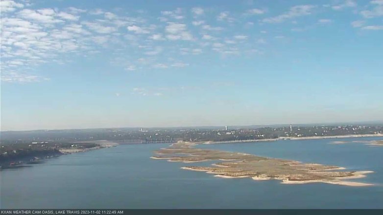 Lake Travis webcam, November 2, 2023 11:25 AM CT