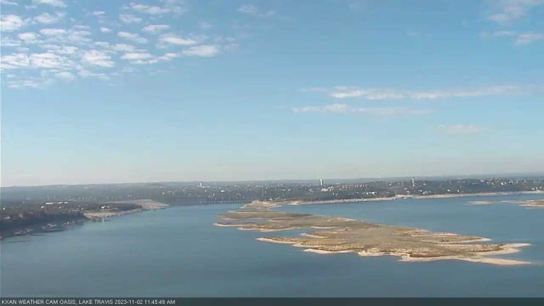 Lake Travis webcam, November 2, 2023 11:45 AM CT