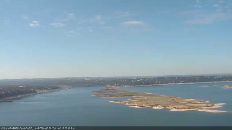 Lake Travis webcam, November 2, 2023 12:25 PM CT