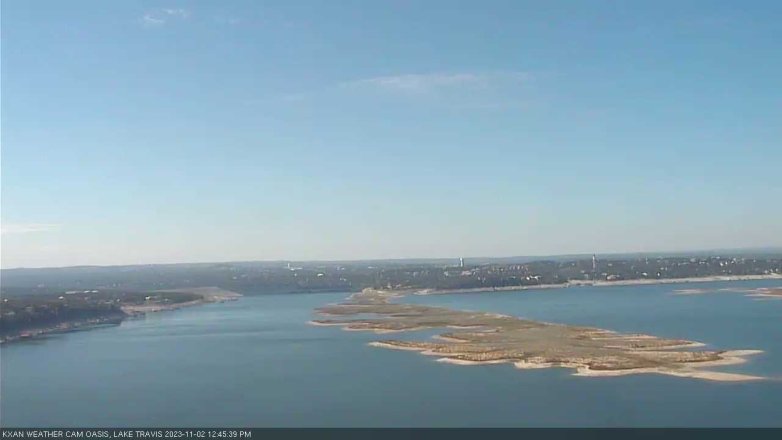 Lake Travis webcam, November 2, 2023 12:45 PM CT