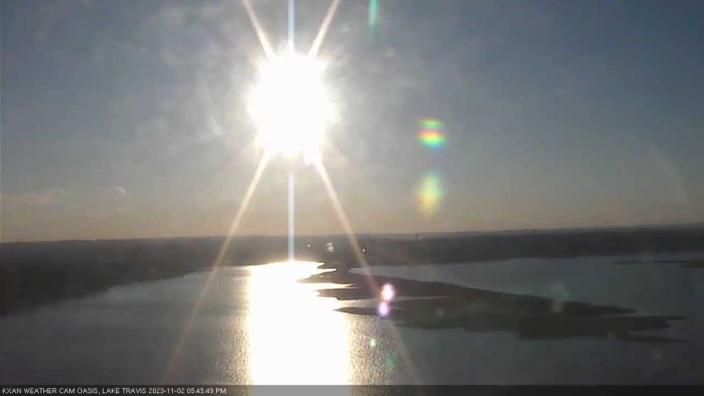 Lake Travis webcam, November 2, 2023 5:45 PM CT