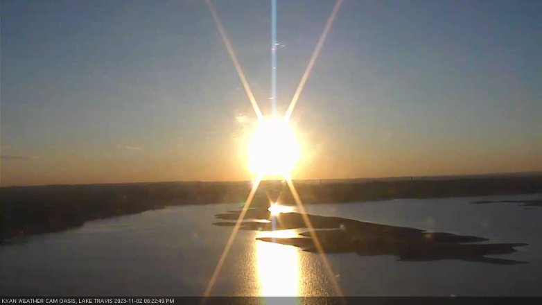 Lake Travis webcam, November 2, 2023 6:25 PM CT