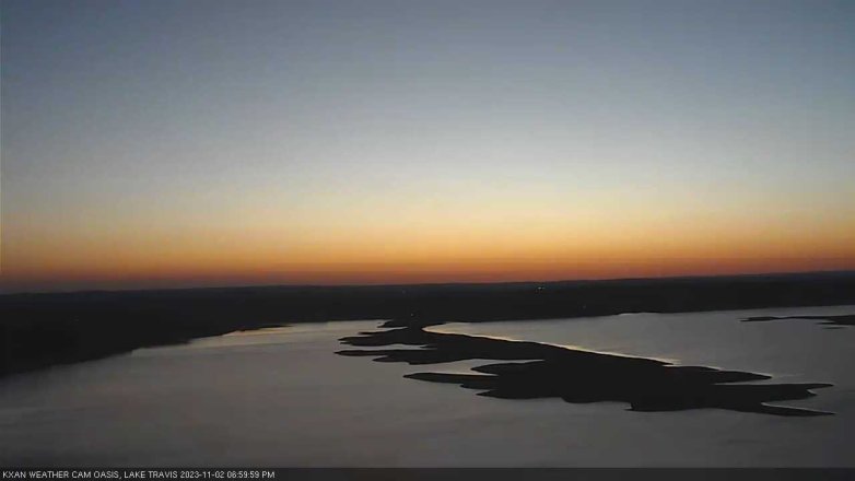 Lake Travis webcam, November 2, 2023 7:00 PM CT