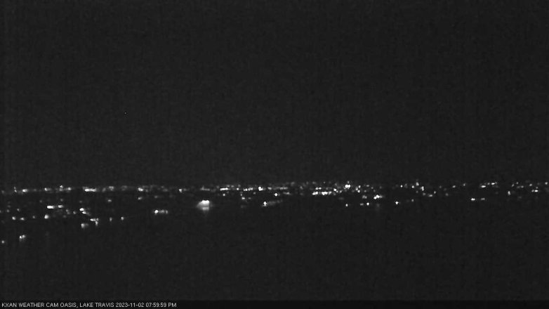 Lake Travis webcam, November 2, 2023 8:00 PM CT